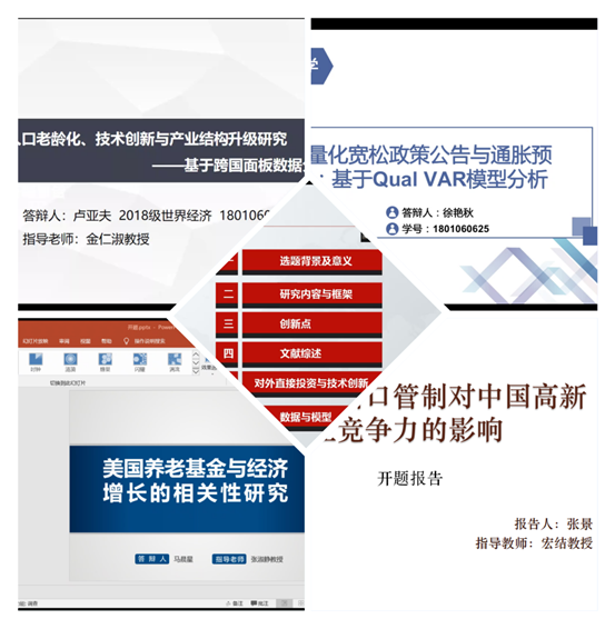 国际商务系学硕毕业论文开题答辩圆满完成